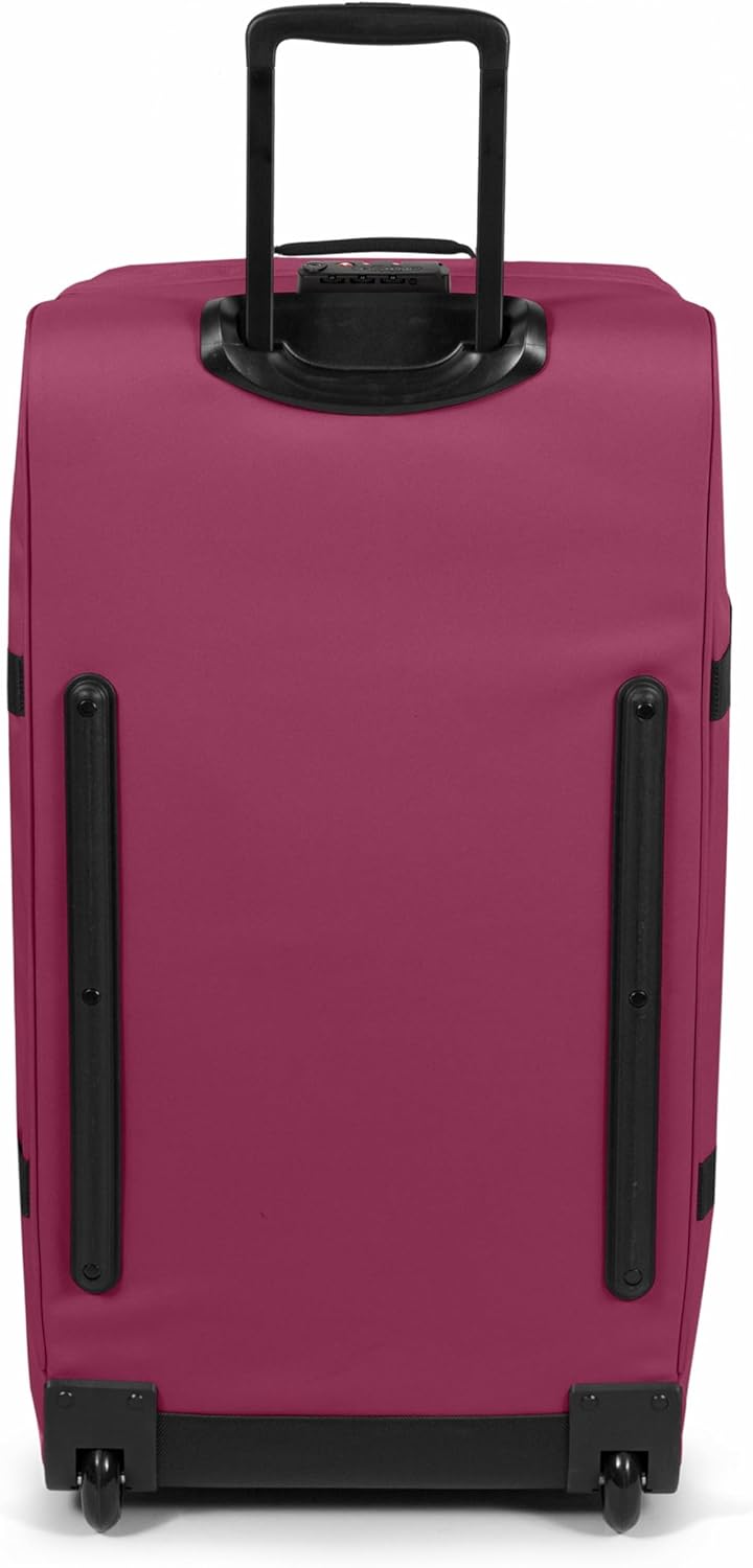EASTPAK Tranverz L – 121L Large Wheeled Luggage with Dual Compartments, TSA Lock, Compression Straps & Smooth-Wheeling System, Wine Burgundy