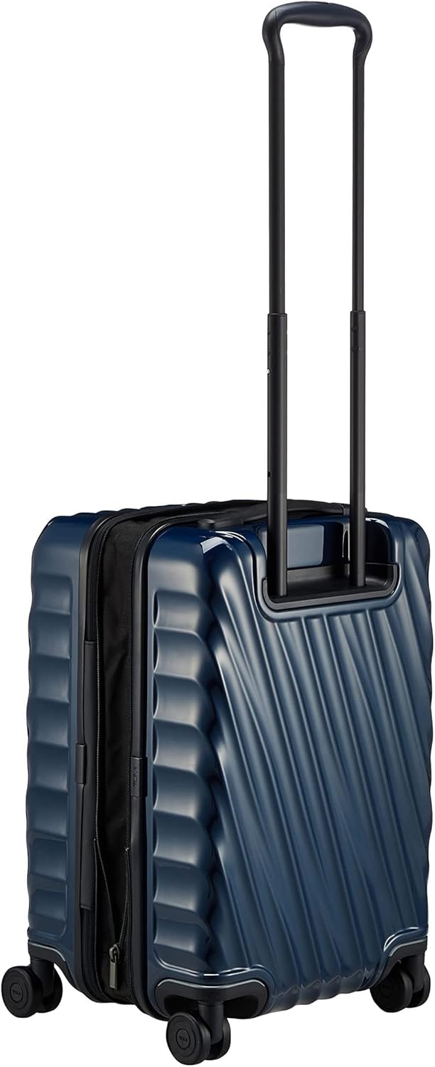 TUMI - 19 Degree International Expandable 4 Wheeled Carry-On - Hard Shell Suitcase - 21.8" X 14.0" X 9.0" - Navy