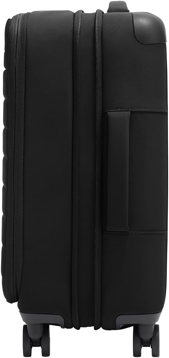 Away Softside Carry-On Suitcase, 22 Inch Lightweight, Expandable High-Strength Nylon Luggage With Spinner Wheels, Meets Requirements for Most Major Airlines, Jet Black