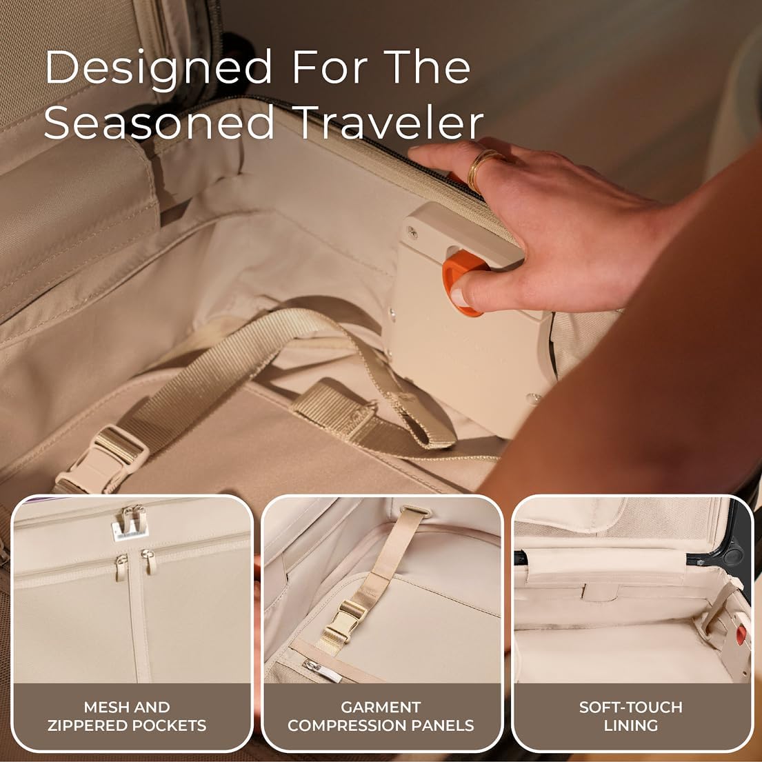 Briggs & Riley 21" Global Carry On Expandable Spinner - Luggage for Travel, Suitcases with Wheels, Hardside Rolling Bag for Men & Women, Self-Repairing Zipper - Sympatico Collection, Olive