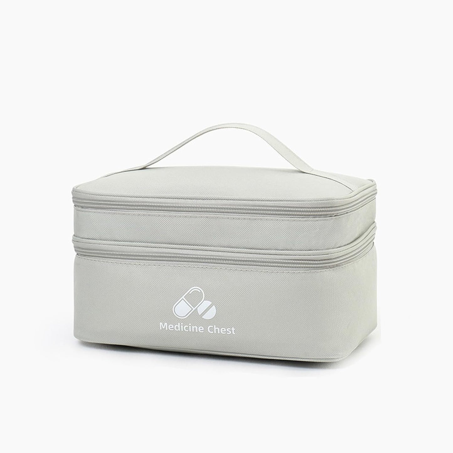 First Aid Bag Empty, First Aid Kit Storage Bag, Small Medical Bag, Medical Travel Case First Responder Emergency Storage Compact Medicine Bags for Car Home Office Kitchen Sport Outdoors (Gray)