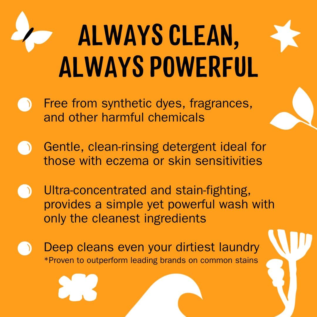 Molly's Suds Original Laundry Detergent Powder | Clean Laundry Detergent Powder for Sensitive Skin | Simple, Effective Ingredients, Stain Fighting | 240 Loads (Citrus Grove)