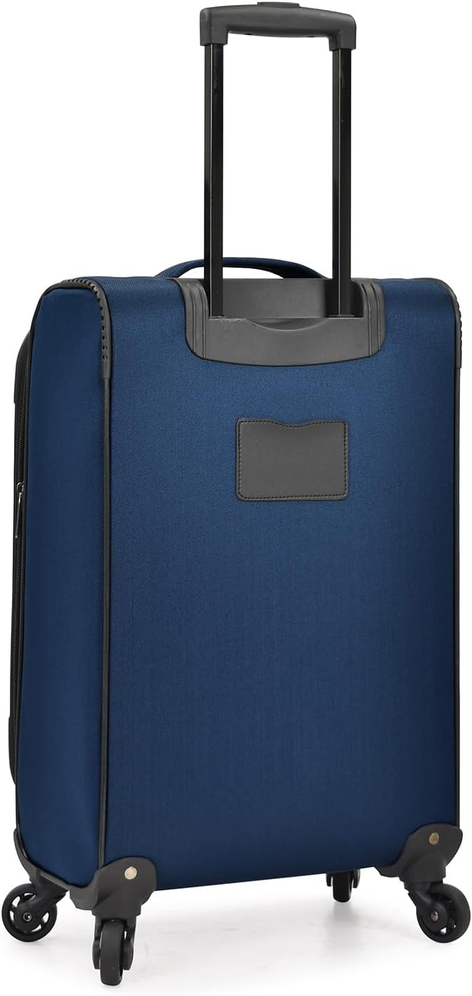U.S. Traveler Aviron Bay Expandable Softside Luggage With Spinner Wheels, Navy, Carry-on 23-Inch
