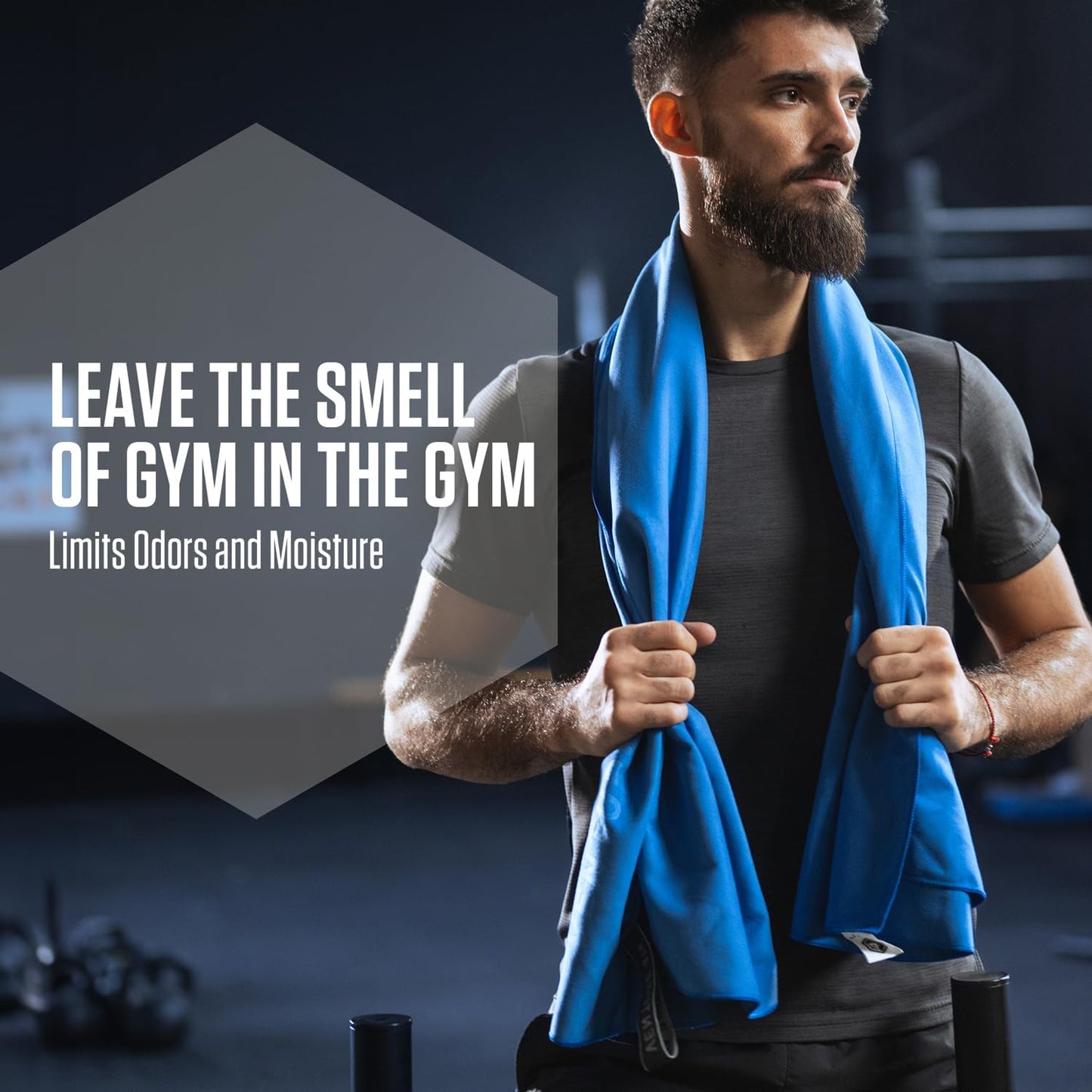 VENTURE 4TH Quick Dry Towel. Microfiber Travel Towel Ideal for Camping, Hiking, Backpacking, Gym. Lightweight & Fast Drying Travel Towels for Body. Compact & Easy to Pack - Blue Large