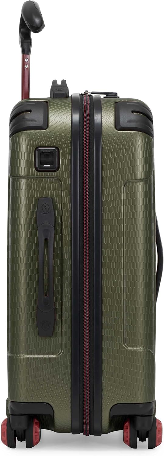 Traveler's Choice Maxporter II 22" Hardside Polycarbonate Spinner Carry-On Luggage, USB Port, TSA Lock, Dark Green