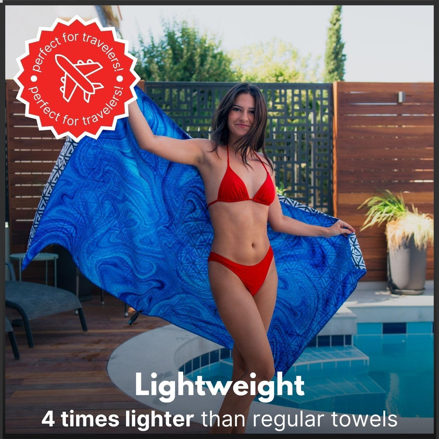 ECCOSOPHY Microfiber Beach Towel - Sand Free Towels are Quick Dry, Light Weight, Super Absorbent - Perfect Pool, Travel, Cruise, Camping Essentials - Oversized Extra Large for Adults 71x35 in