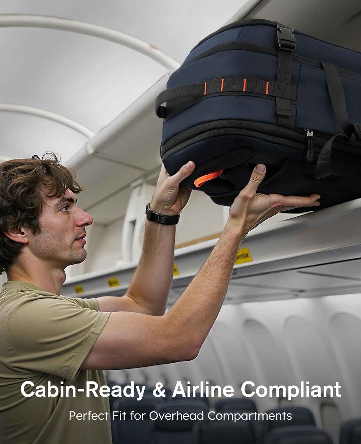 Tolaccea Large Convertible Garment Duffel Bag, Suit Carry On Backpack, TSA Flight Approved for Wrinkle-Free Travel with Dual Laptop Storage for 17.3" and 12.9" & Extra Toiletry Bag, 45-55L Expandable