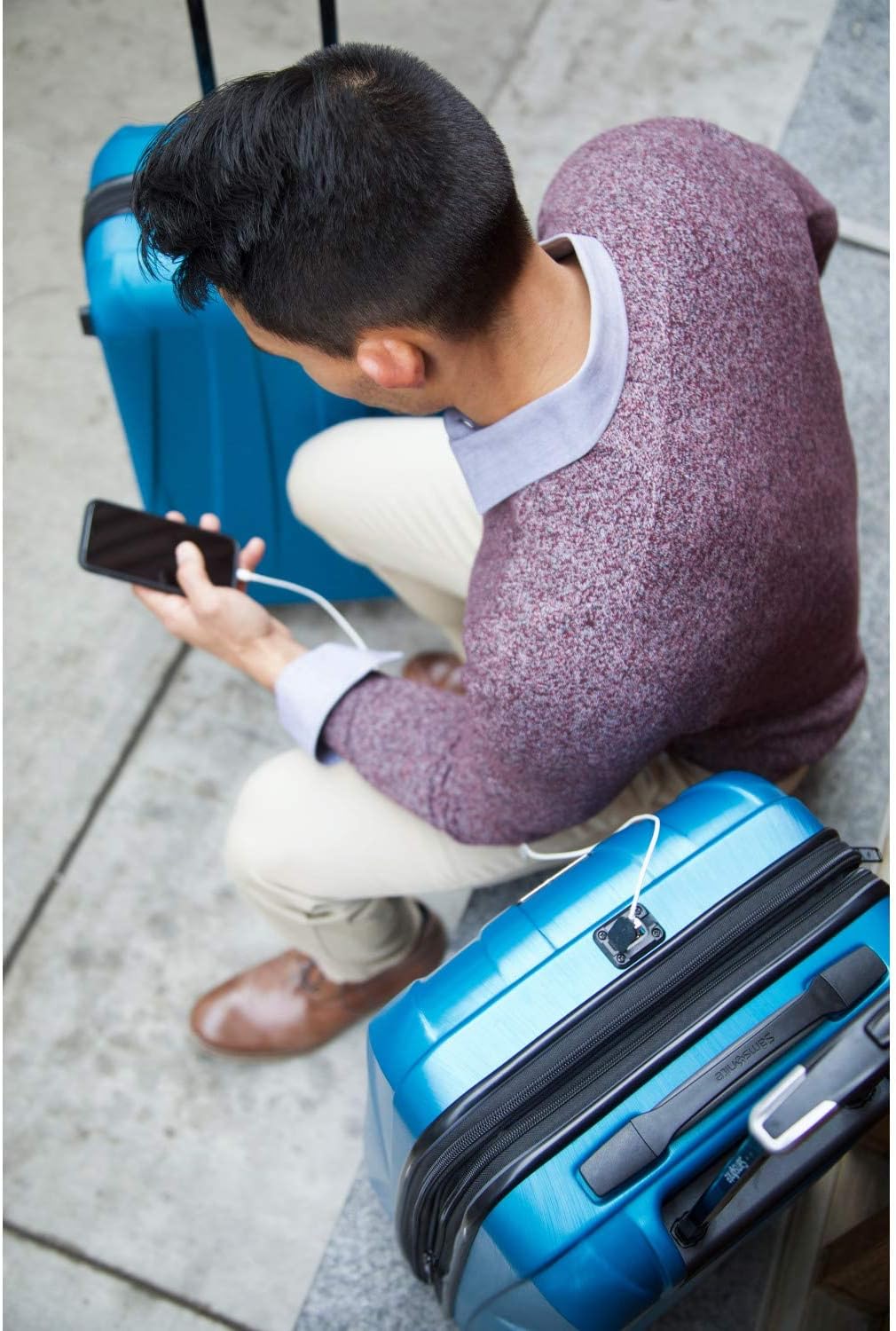 Samsonite Centric 2 Hardside Expandable Luggage with Spinner Wheels, Caribbean Blue, 3-Piece Set (20/24/28)