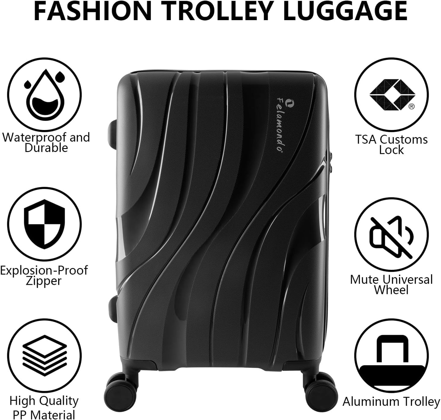 28-Inch Extra Large Lightweight Hardshell Check-In Luggage – TSA Lock, 360° Silent Spinner Wheels, Explosion-Proof Zipper – Durable Suitcase for Long Trips & Vacations (Grey)