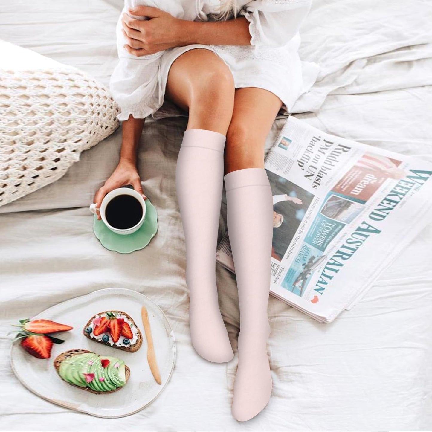 6 Pack Copper Compression Socks for Women and Men Circulation-Best Support for Medical, Running,Nursing,Athletic