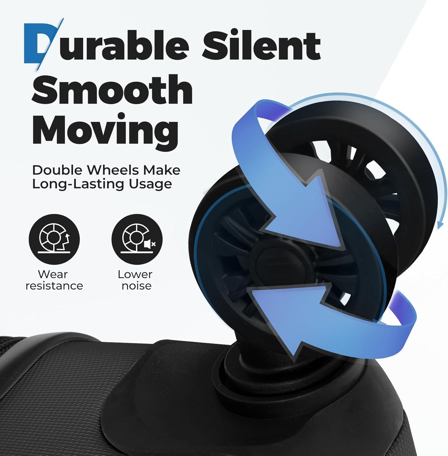 Krute Luggage 24 Inch Suitcases with Wheels Checked Lightweight PC ABS TSA Lock Hard Side Travel Suitcase