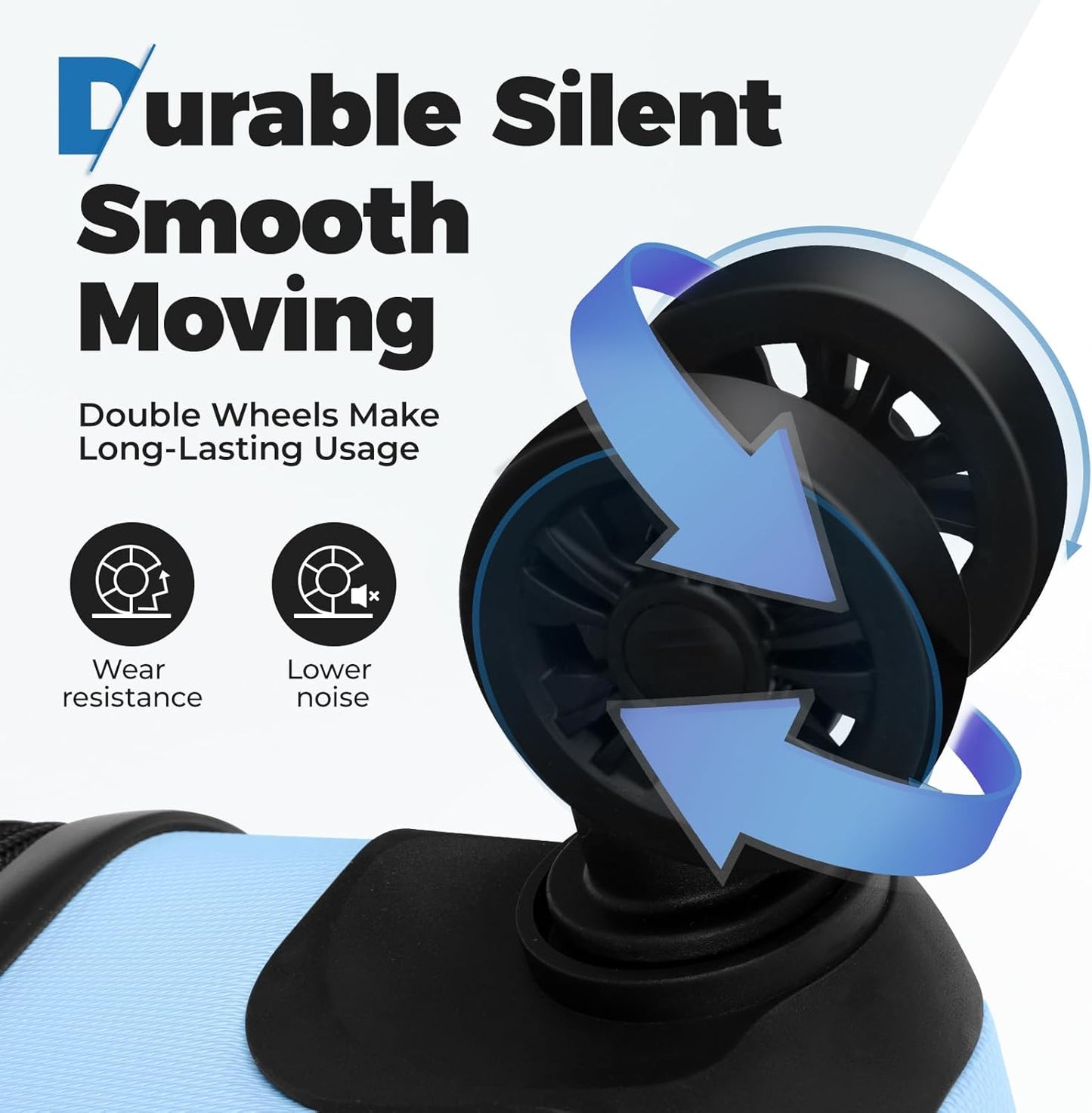 Krute Carry On Luggage 20 inch Suitcase with Spinner Wheels Airline Approved Hard Shell Luggages PC ABS TSA Lock Suitcase