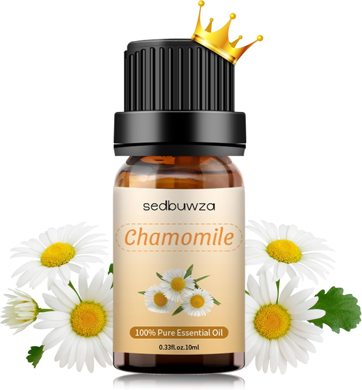 Sedbuwza Chamomile Essential Oil, Pure Organic Chamomile Fragrance Oil for Diffuser, Humidifier, Soap, Candle, Perfume