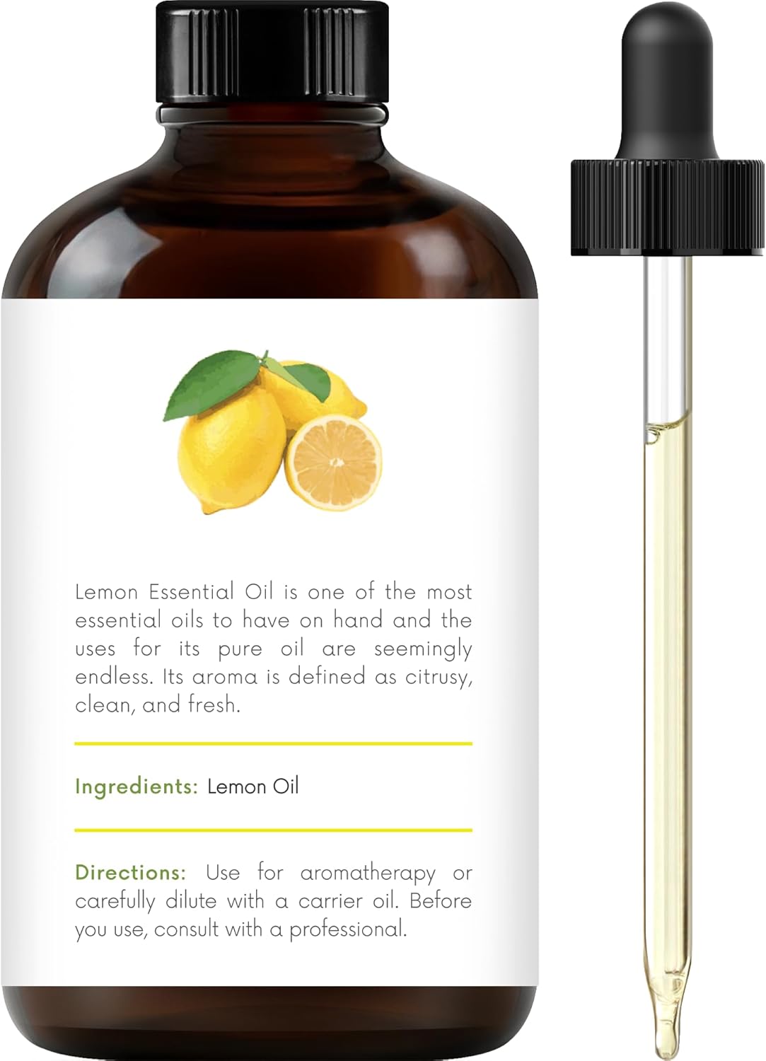 Handcraft Blends Lemon Essential Oil – Huge 4 Fl Oz – 100% Pure and Natural – Premium Grade Essential Oil for Diffuser and Aromatherapy, Skin, Massage, Candle and Soap Making Fragrance