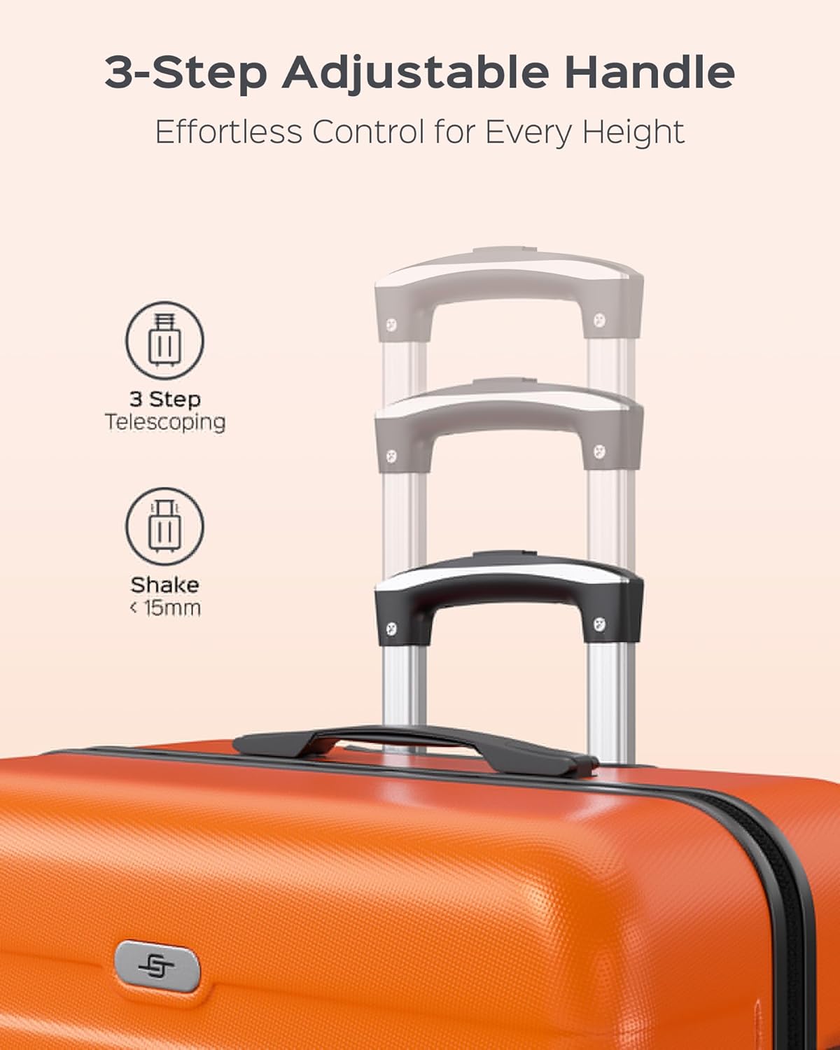 Suitour Luggage Sets 2 piece, Lightweigh Luggage Set with Spinner Wheels, 19/27 inch Travel Suitcase Set