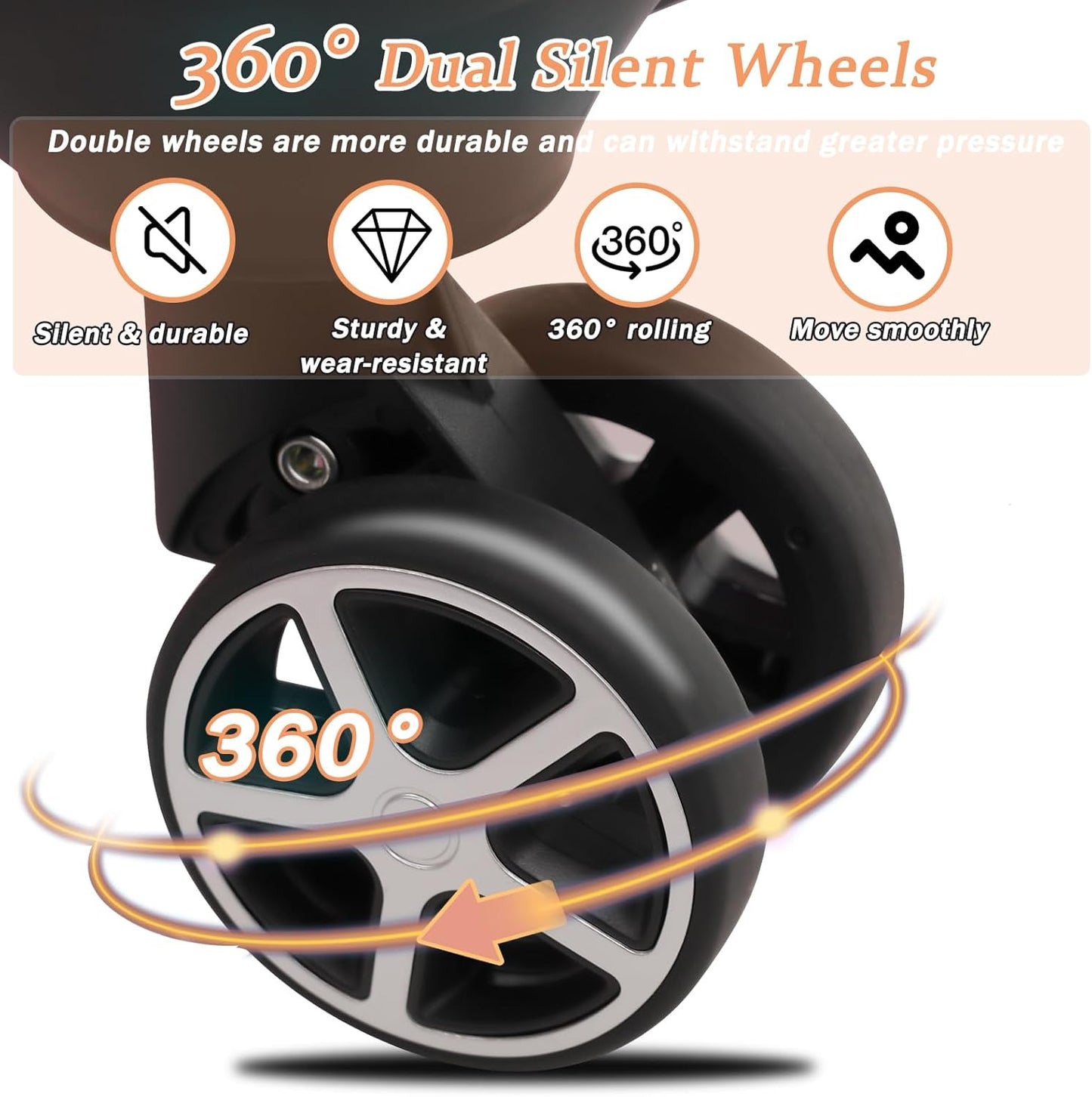 Merax Luggage Set 13 Piece, Hardshell ABS Suitcases with 8 Silent Spinner Wheels, Durable and Lightweight Travel Luggage for Family Trips