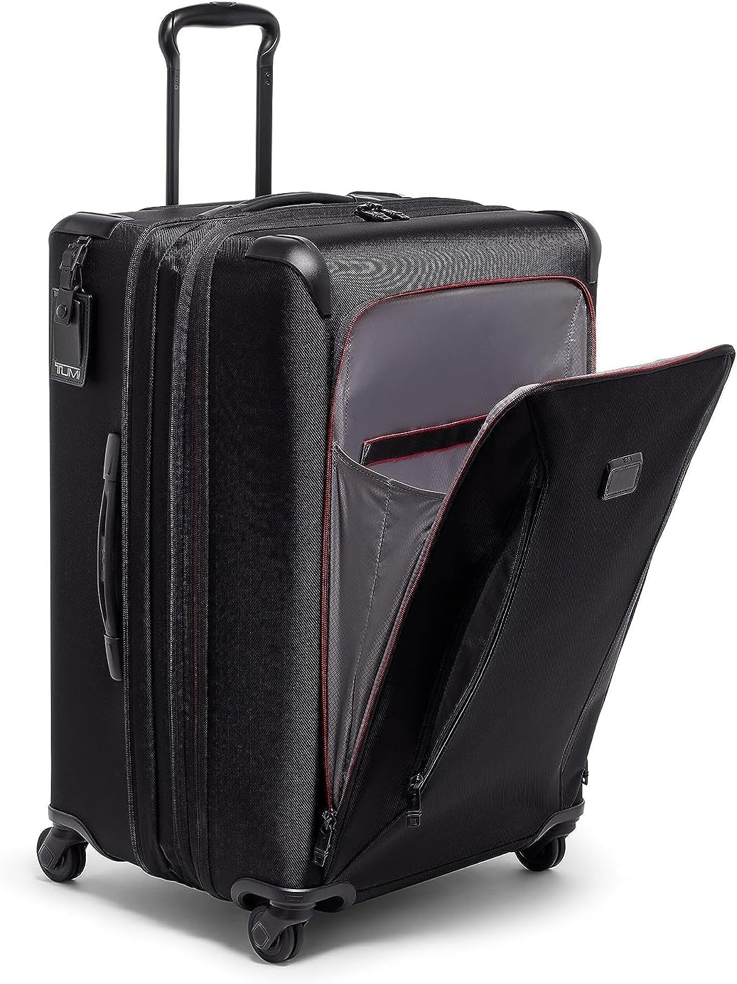 TUMI - Aerotour 4 Wheel Expandable Luggage - Men's and Women's Lightweight Business and Leisure Travel Suitcase - 26" Short Trip Expandable Packing Case, Black