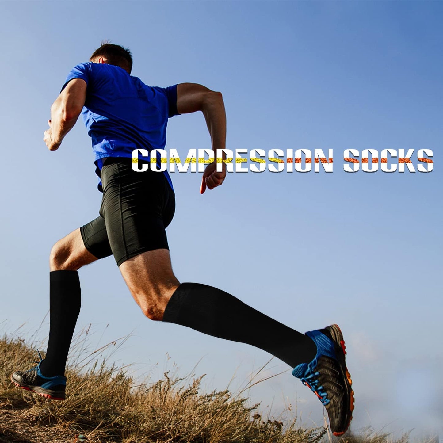 Compression Socks for Women and Men Circulation (3 Pairs) is Best Support for Running Athletic Cycling Hiking