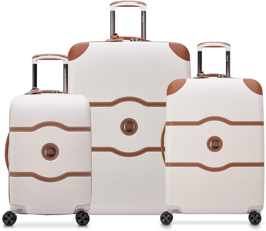 DELSEY PARIS Chatelet Air 2.0 Hardside Luggage with Spinner Wheels, Angora, 3 Piece Set, (19/24/28)