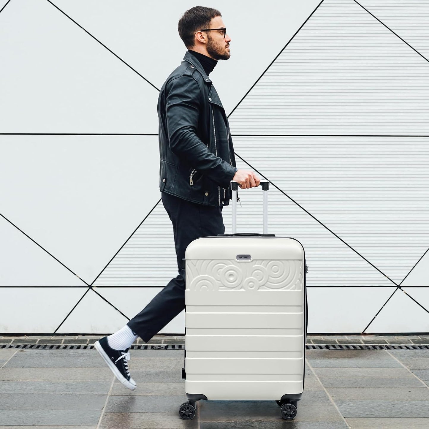 Krute Luggage 28 Inch Suitcase With Spinner Wheels Large Suitcases Lightweight Hard Shell PC ABS TSA Lock Checked Luggages