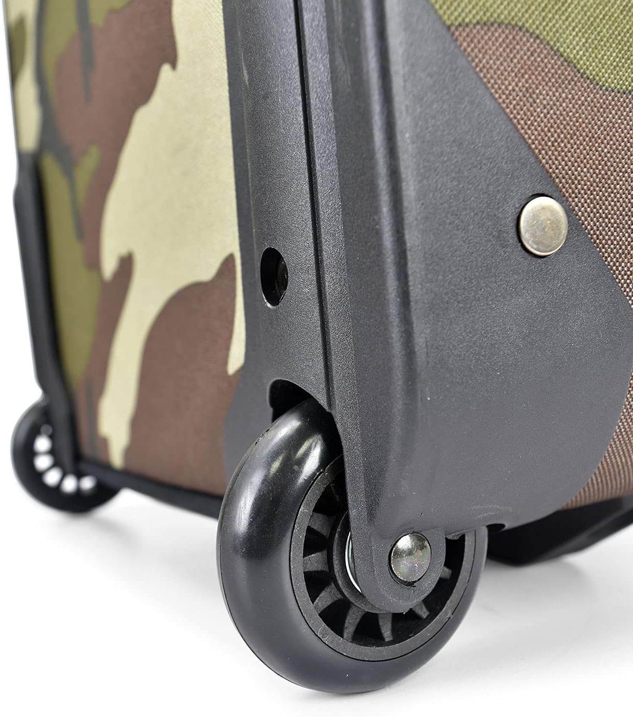 U.S. Traveler Lightweight Rolling 20" Carry On Luggage Softside Suitcase, Camouflage, 2-Wheel Single