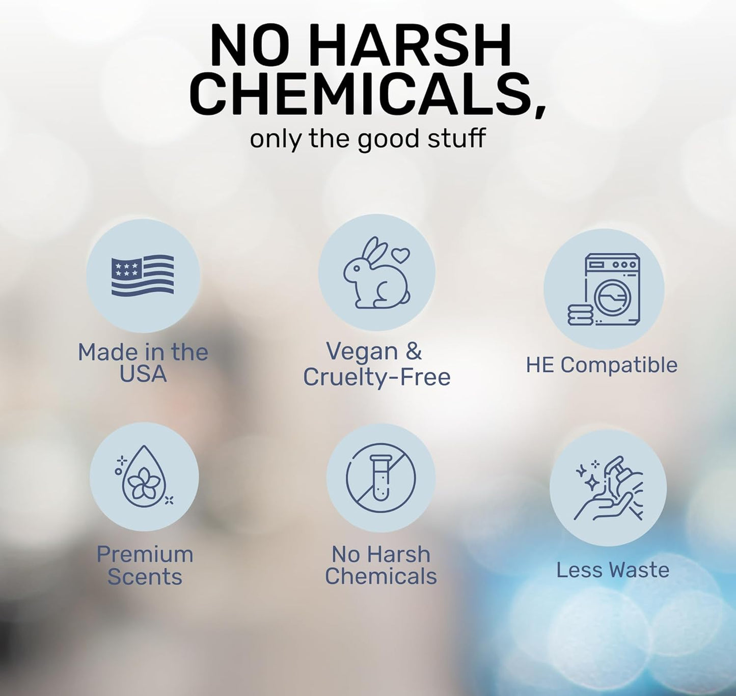 FREY Concentrated Liquid Laundry Detergent | Formulated for Sensitive Skin & HE Washers | Removes Stains Effectively | 50 Loads per Bottle (Cedar Grove & Bergamot Beach)