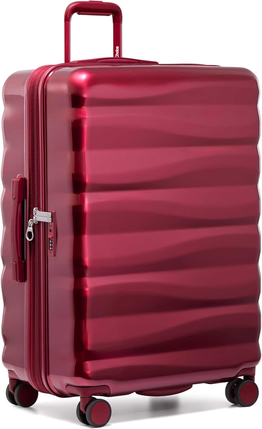 Traveler's Choice Edinburgh II Hardside Spinner Luggage with TSA Lock, Red, 29" Large