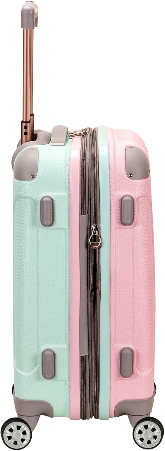 Rockland Melbourne Hardside Expandable Spinner Wheel Luggage, Mint, Carry-On 20-Inch