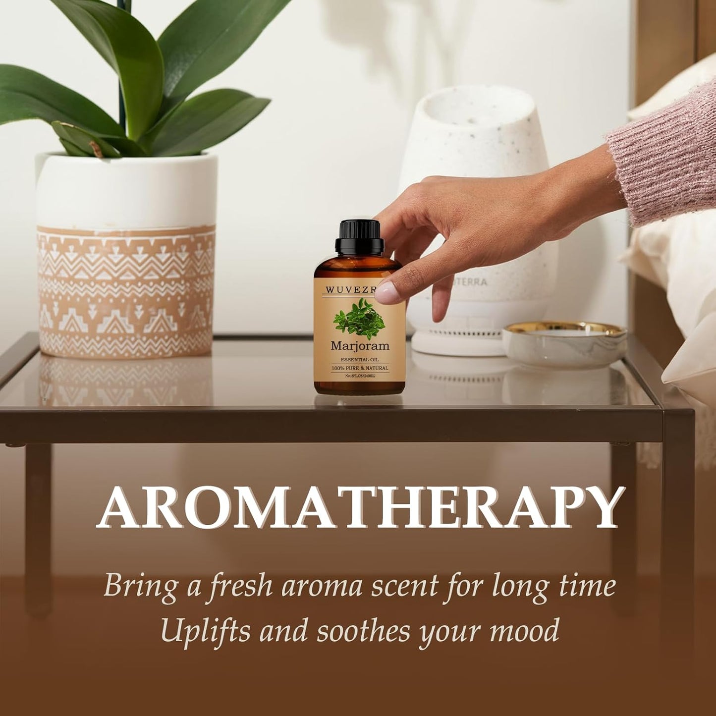 Marjoram Essential Oils 240ML, Pure Marjoram Essential Oil for Aromatherapy Diffuser - 8 Fl Oz