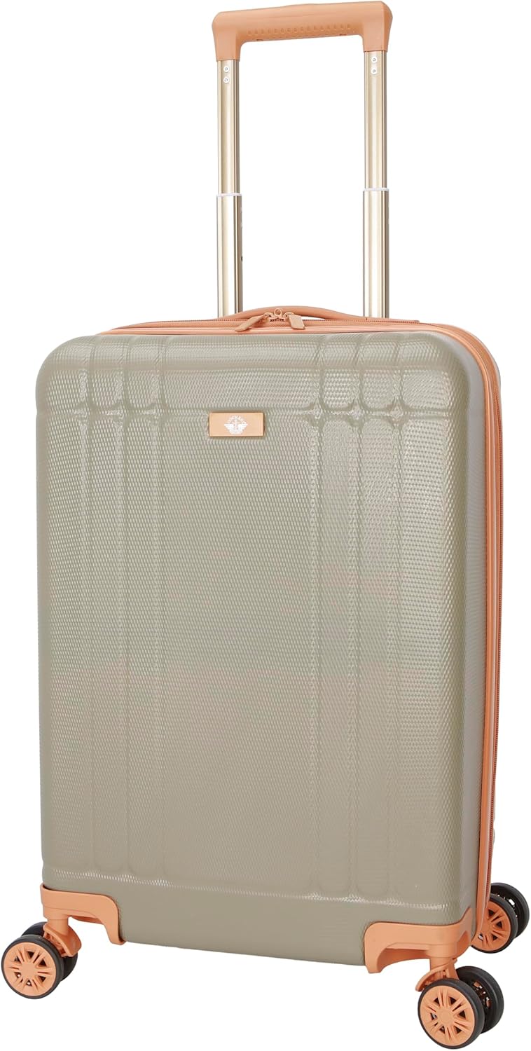 Dockers Hooper Hardside Expandable 8-Wheel Spinner Travel Carry On Luggage, 20-Inch, Timberwolf