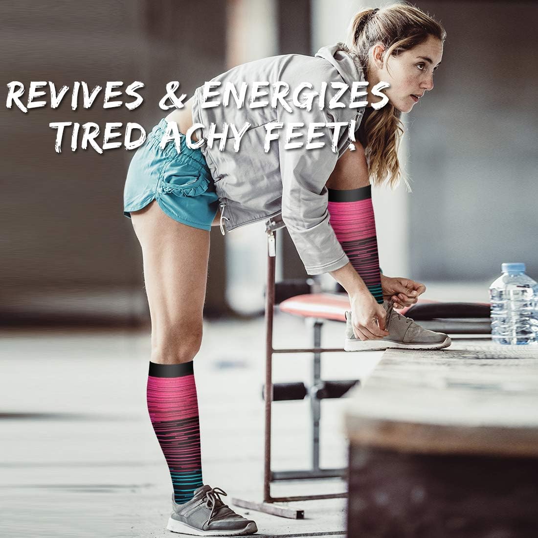 Copper Compression Socks for Women and Men(6 Pairs)-Best Support for Running, Athletic, Nursing, Travel