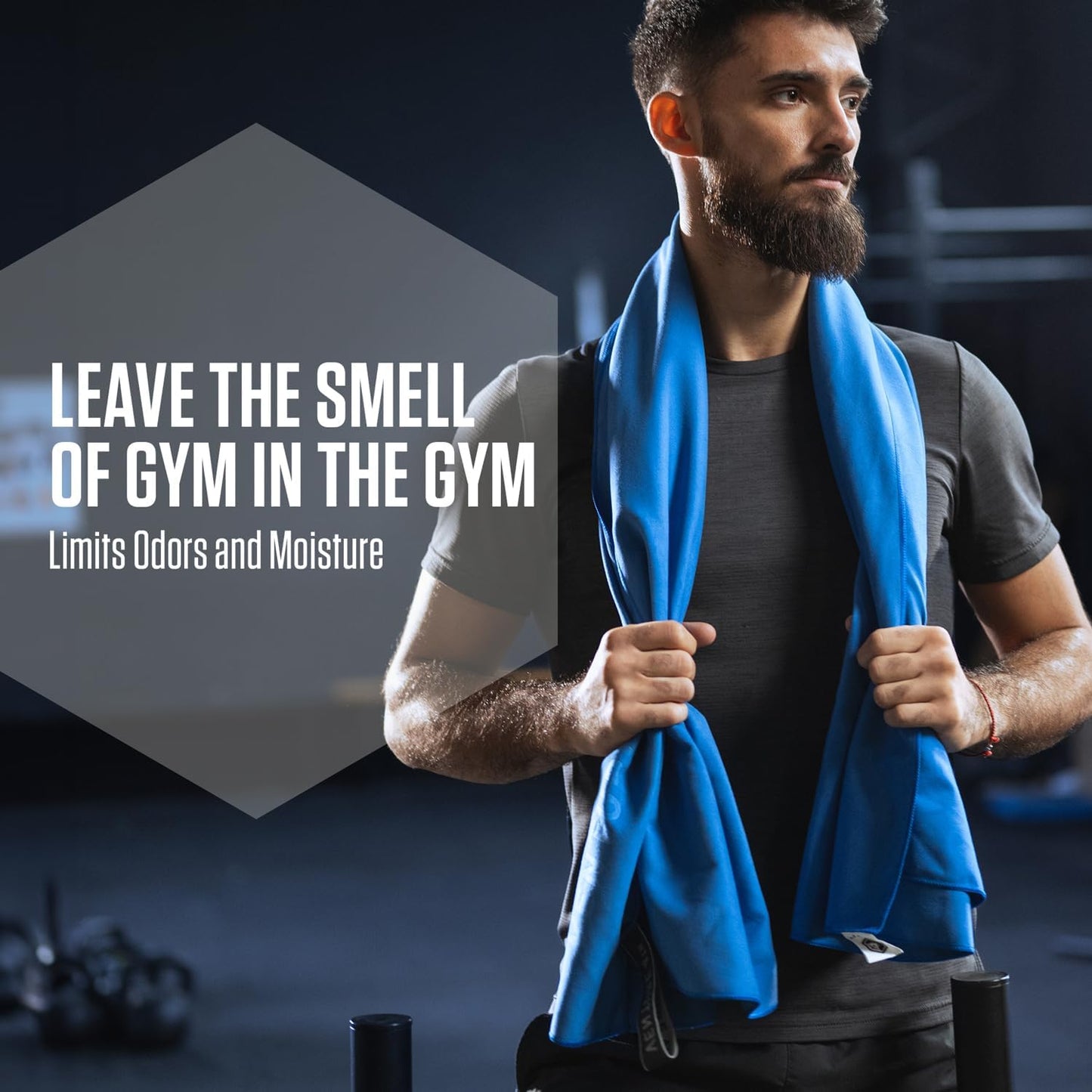 VENTURE 4TH Quick Dry Towel. Microfiber Travel Towel Ideal for Camping, Hiking, Backpacking, Gym. Lightweight & Fast Drying Travel Towels for Body. Compact & Easy to Pack - Blue Medium