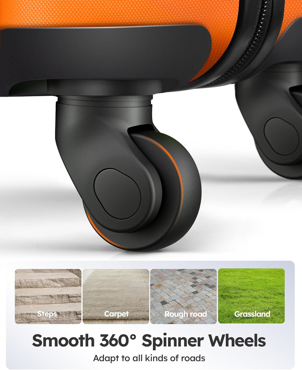 Suitour Luggage Sets 4 piece with Spinner Wheels,Hard Shell Luggage set for Women,16" 20" 24" 28 inches Suitcase Set for Travel Business