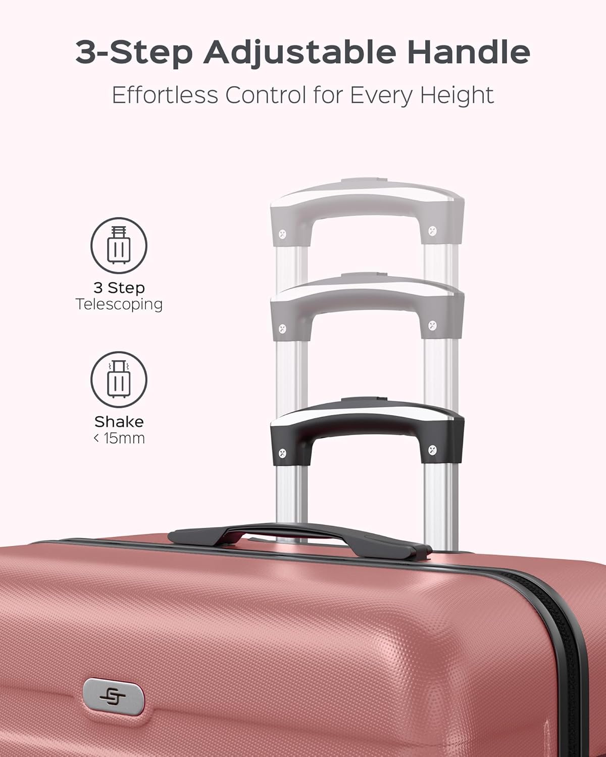 Suitour Luggage Sets 2 piece, Lightweigh Luggage Set with Spinner Wheels, 19/27 inch Travel Suitcase Set