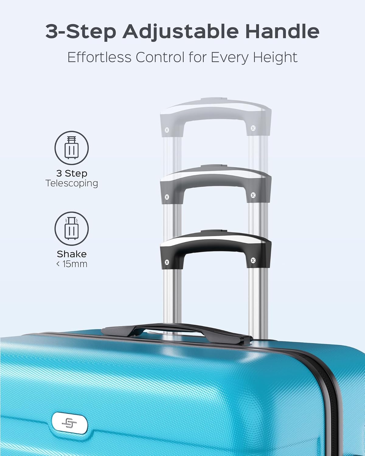 Suitour Luggage Sets 2 piece, Lightweight Luggage Set with Spinner Wheels, 19/27 inch Travel Suitcase Set