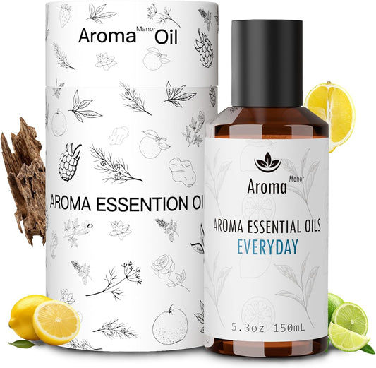 Hotel Scent Diffuser - Everyday Essential Oils for Scent Diffuser - Lemon, Lime,Citron, Guaiac Wood, Tea Leaves - Home Luxury Scents Aroma Fragrance for Home, Office