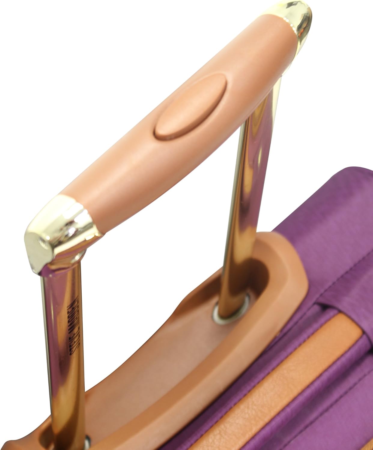 Steve Madden Designer Luggage Collection - Expandable 24 Inch Softside Bag - Durable Mid-sized Lightweight Checked Suitcase with 4-Rolling Spinner Wheels, Purple, 3 light 24"