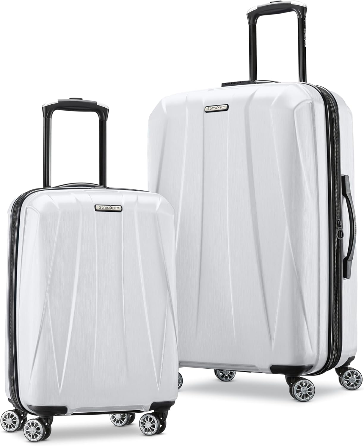 Samsonite Centric 2 Hardside Expandable Luggage with Spinners | Snow White | 2PC SET (Carry-on/Medium)