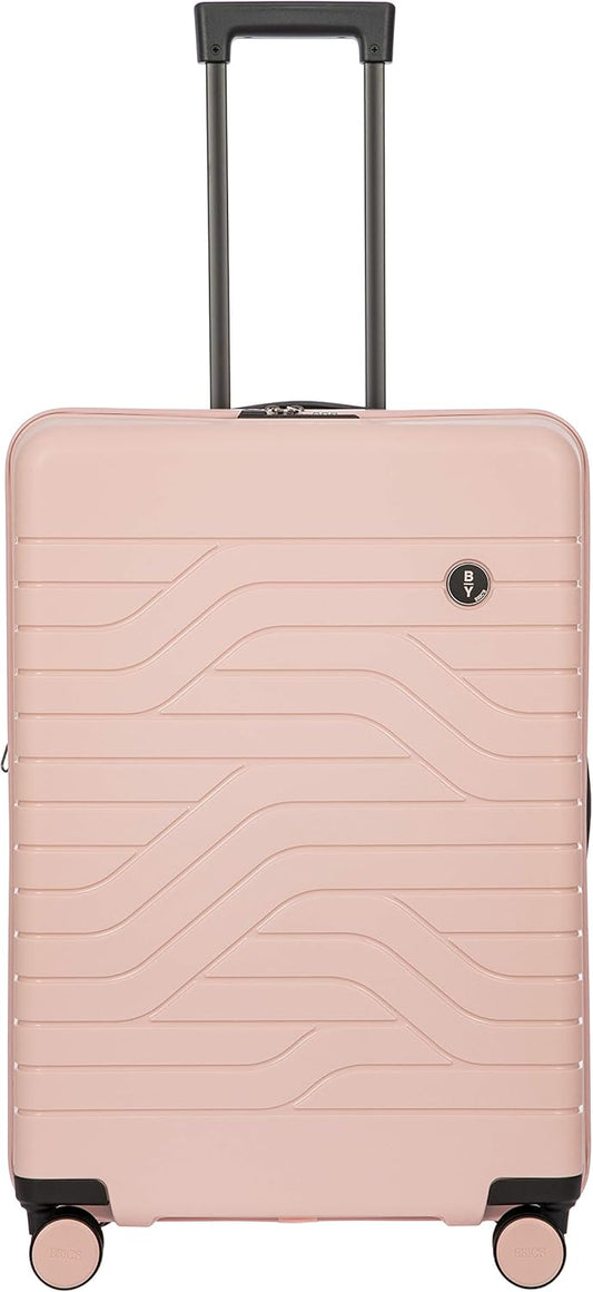 Bric's B|Y Ulisse Spinner Suitcase, Expandable Hard Shell Luggage with TSA Lock and Smooth 360° Wheels 28" – Pearl Pink