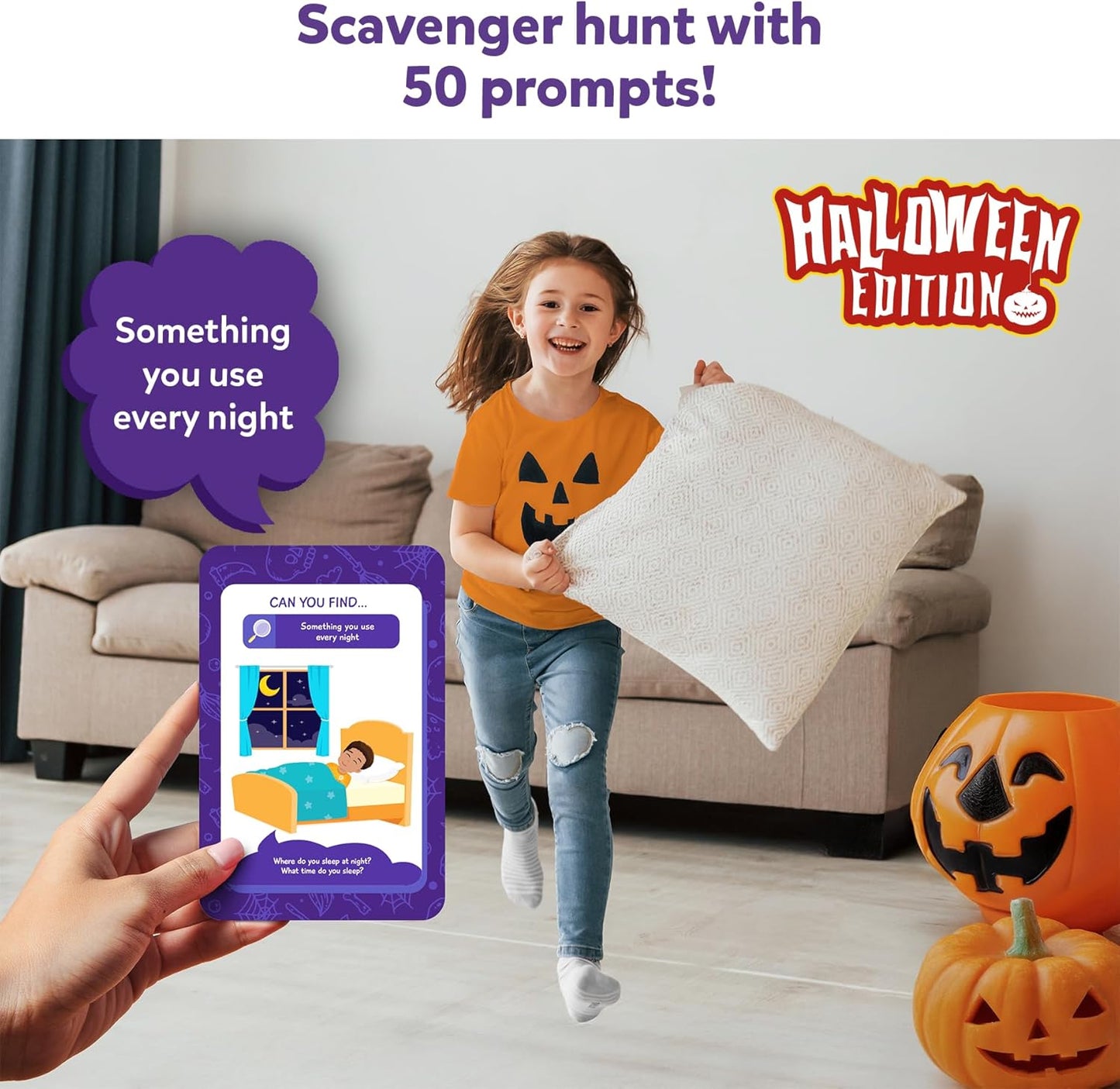 Skillmatics Card Game - Found It Halloween Scavenger Hunt, Educational Learning Toys, Perfect for Indoor or Outdoor Play, Classrooms, Party Games, Gifts for Kids and Families, for Ages 4, 5, 6, 7