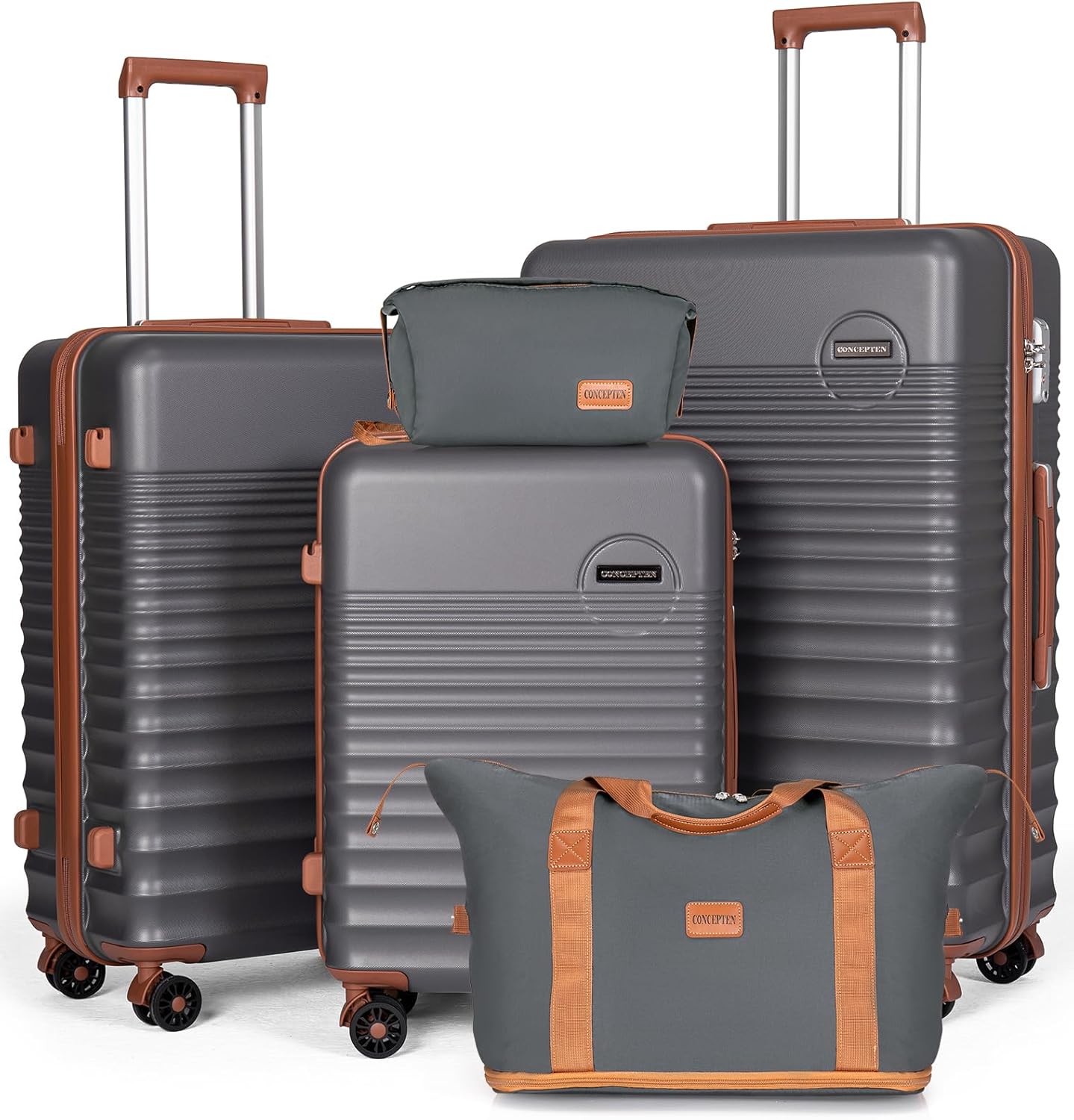 Luggage Sets 5 Piece, Suitcases with Wheels, Hardshell Suitcase Set, ABS Carry on Luggage Set with TSA Lock, Travel Luggage