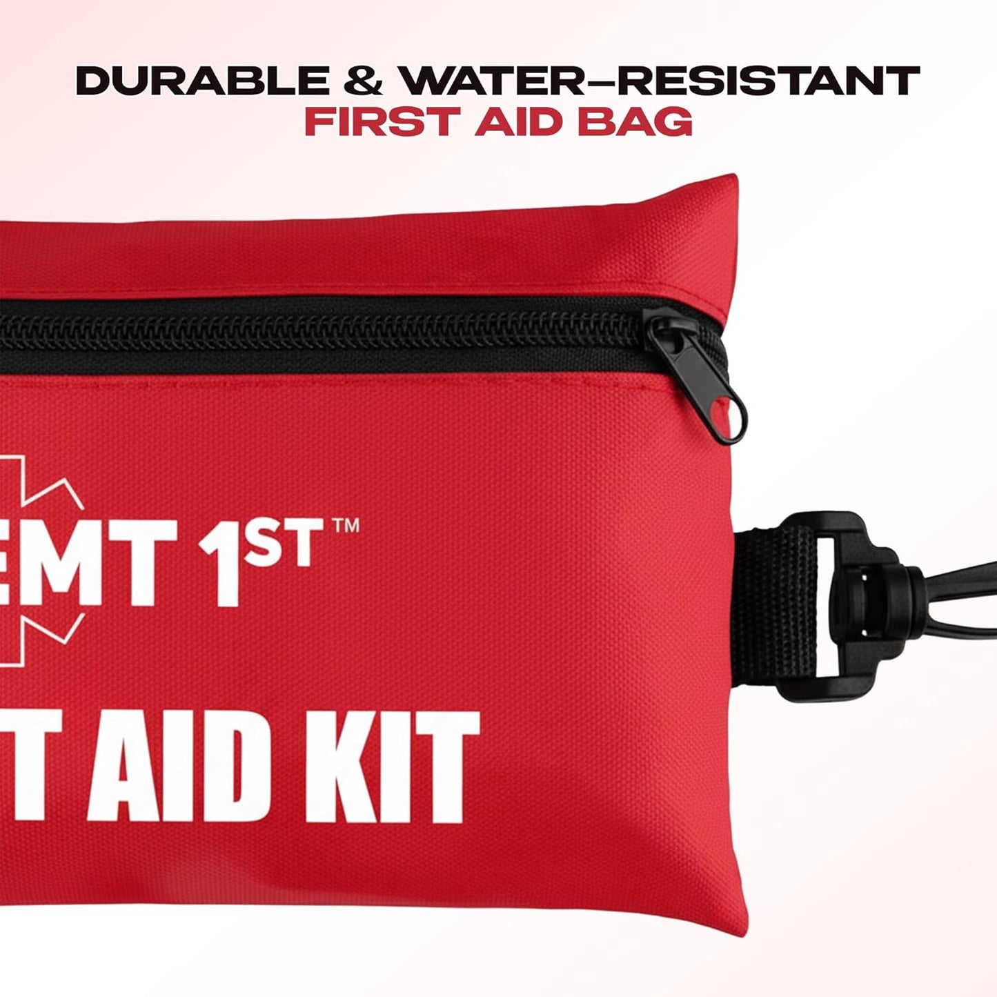 EMT 1st 73 Pcs Emergency Responder Mini First Aid Kit Pouch with 23 Unique Items & Emergency Blanket,First Aid Kit for car, Travel & Home - Emergency Bag for Hiking, Camping, Backpacking and Outdoor