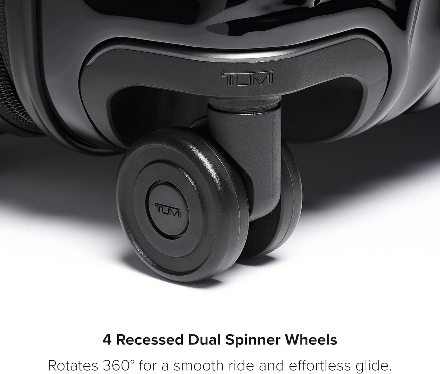 TUMI - 19 Degree International Expandable 4 Wheeled Carry-On - Hard Shell Suitcase - 21.8" X 14.0" X 9.0" - Matte Black Texture