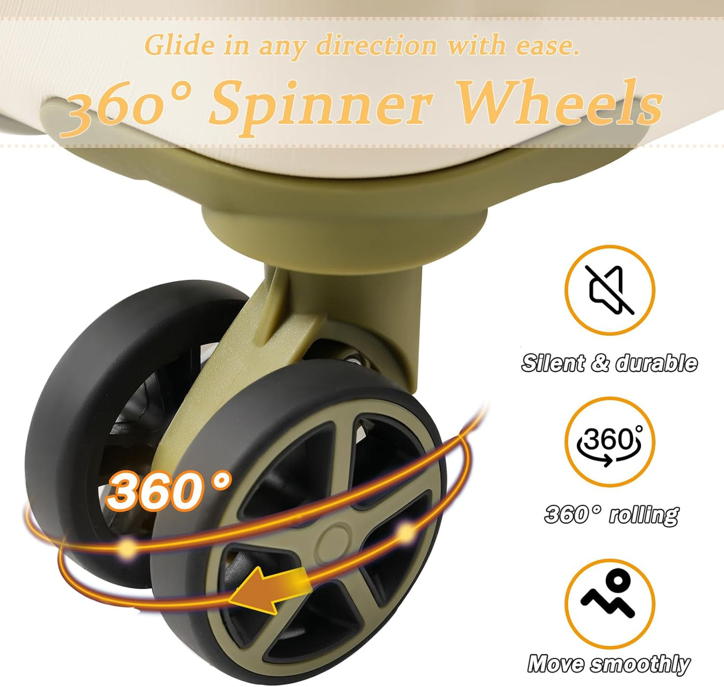 Merax 28 Inch Expandable Checked Luggage, Hardshell ABS Large Suitcase with Spinner Wheels, TSA Lock, Lightweight Travel Suitcase for Long Trips and Vacations