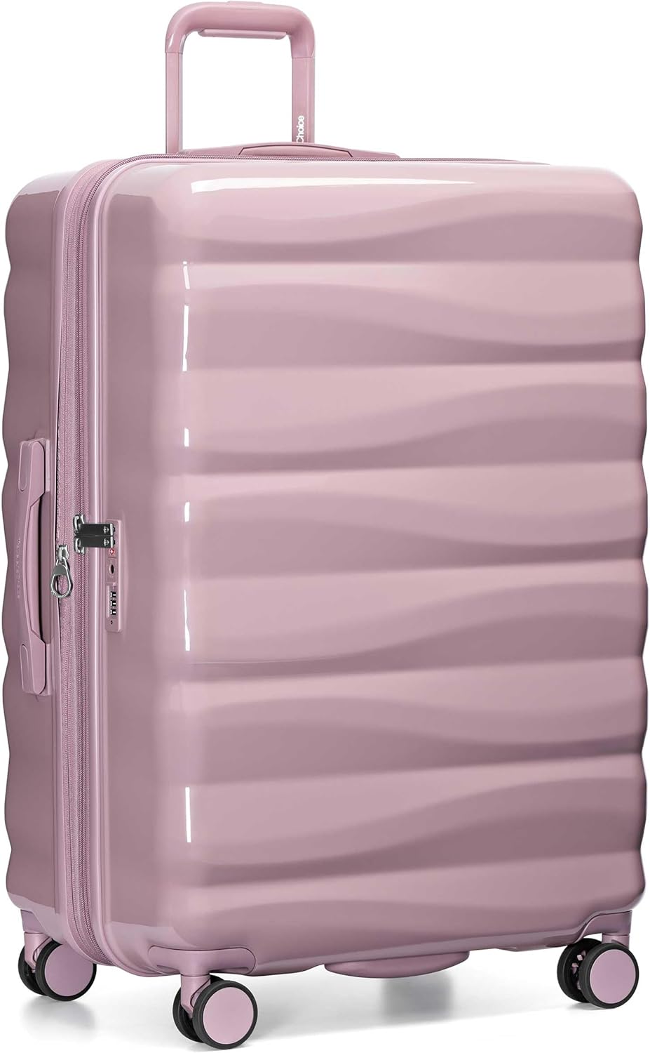 Traveler's Choice Edinburgh II Hardside Spinner Luggage, TSA Lock, Pink, 29" Large