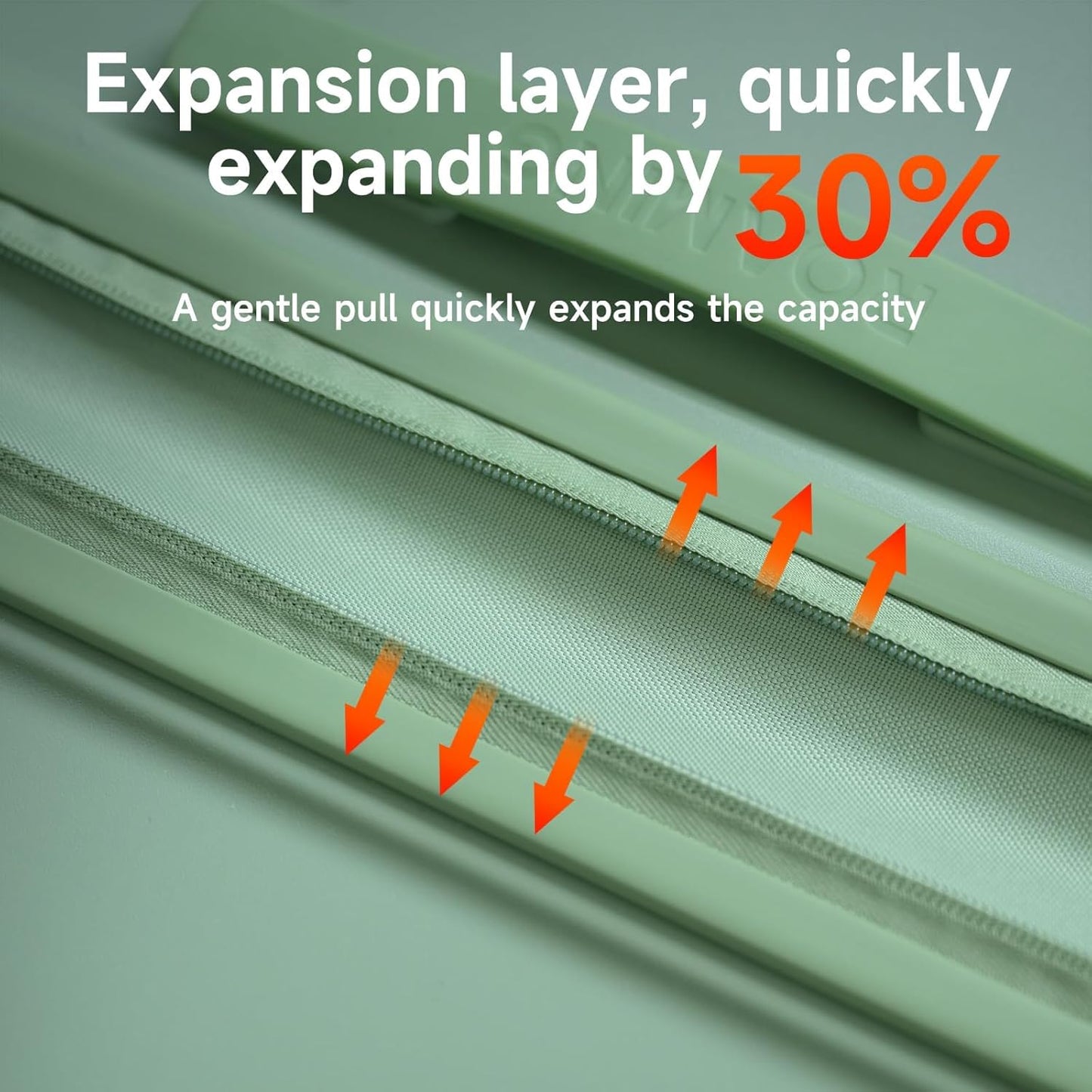 ROAMING Expandable 24-Inch Checked Luggage with Mute Brake Wheels Airline Approved Hard Shell Suitcases with Front Pocket Top Opening Luggage with TSA Lock for Short Business Travel, Jade cyan