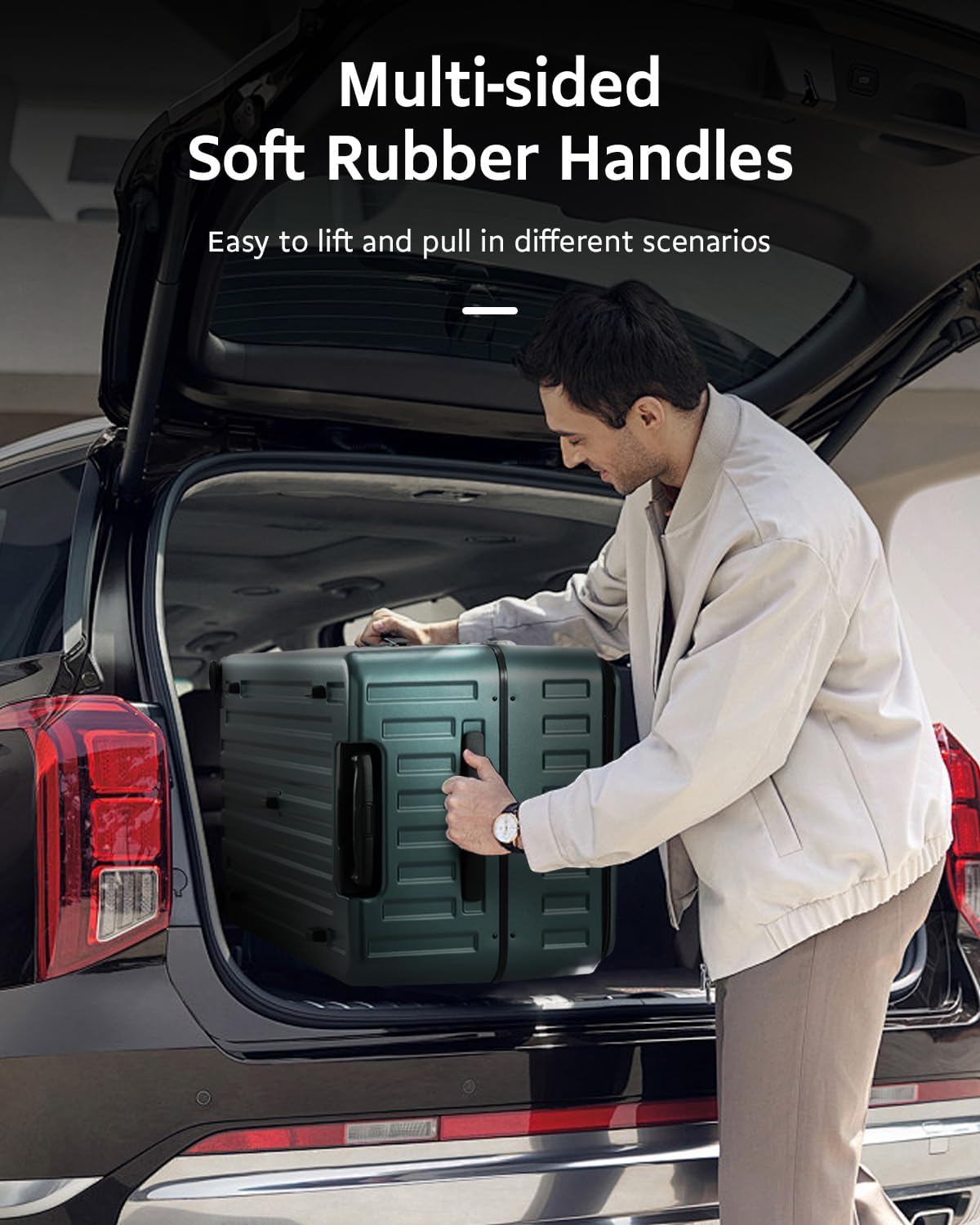 Luggage Sets 2 Pieces, 20 Inch Carry On Luggage and 29 Inch Checked Luggage with Spinner Wheels, Lightweight ABS+PC Hardshell Trunk Suitcases with Aluminum Frame, Top Opening (Green, 20/29)