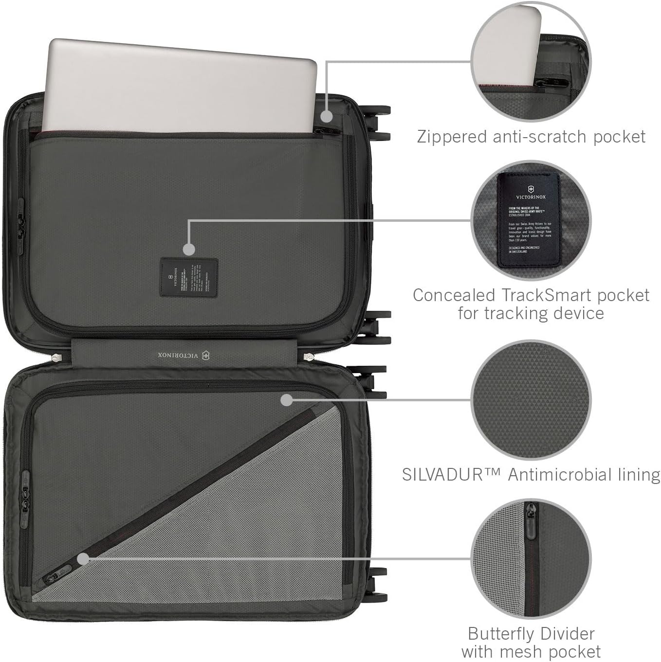 Victorinox Airox Advanced Hardside Frequent Flyer Carry-On - Stone White