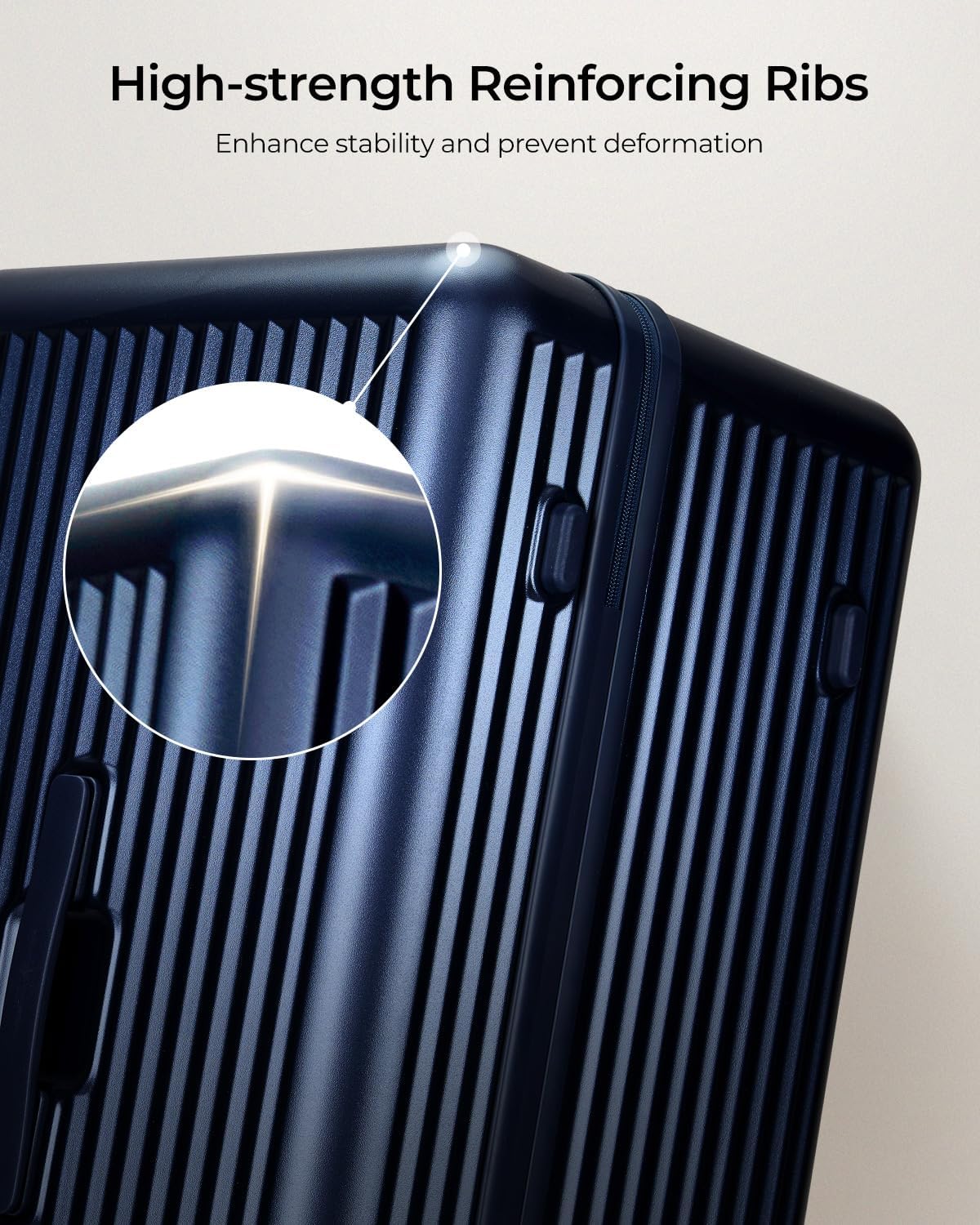 Trunk Luggage, 28 Inch Checked Luggage with Spinner Wheels, Lightweight PC Hard Shell Large Suitcase with TSA Lock, Removable Dividers (Blue, 1PC)