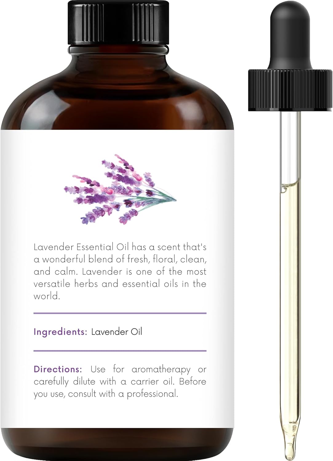 Handcraft Blends Lavender Angustifolia Essential Oil Gift Set – Huge 4 Fl Oz – 100% Pure & Natural – Premium Grade Essential Oil for Diffuser and Aromatherapy – Beautiful Gift Box Included